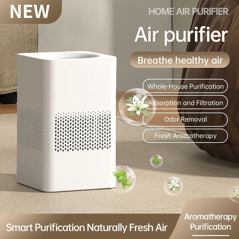 Smart Air Purifier Desktop Air Purification Eliminate Formaldehyde Smoke Dust Quickly Removes Odors with HEPA Filtration