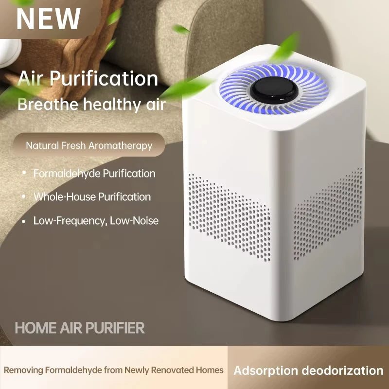 Smart Air Purifier Desktop Air Purification Eliminate Formaldehyde Smoke Dust Quickly Removes Odors with HEPA Filtration